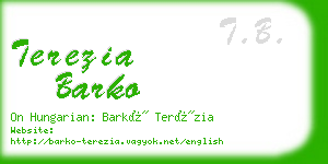terezia barko business card